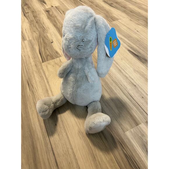 Giggle Scape Adorable Gray Bunny Rabbit Long Floppy Ears Stuffed Plush Lovey 18" - Picture 1 of 8